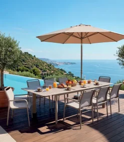 Tables De Jardin|Cocktail Scandinave Table de jardin extensible SAMET
