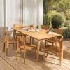 Découvrez Nos Meubles En Teck|Tables De Jardin|Cocktail Scandinave Table de jardin rectangulaire en teck FEROE