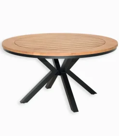 Découvrez Nos Meubles En Teck|Tables De Jardin|Cocktail Scandinave Table de jardin ronde en teck MARIWA