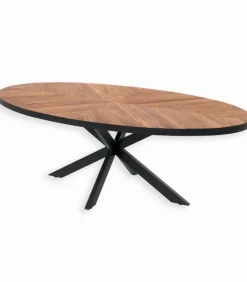 Découvrez Nos Meubles En Teck|Tables|Cocktail Scandinave Table ovale teck RAMA