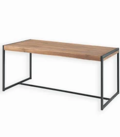 Découvrez Nos Meubles En Teck|Tables|Cocktail Scandinave Table rectangulaire teck et métal BROWTON