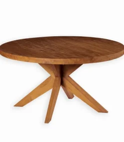 Découvrez Nos Meubles En Teck|Tables|Cocktail Scandinave Table ronde teck massif MAHINI