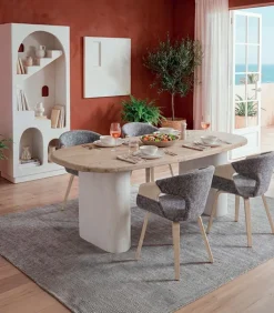 Tables|Cocktail Scandinave Table sapin et MDF blanc SANTORIN