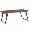 Tables|Cocktail Scandinave Table sapin massif pieds métal WESTMOUNT