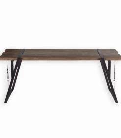 Tables|Cocktail Scandinave Table sapin massif pieds métal WESTMOUNT