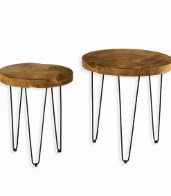 Découvrez Nos Meubles En Teck|Tables Basses|Cocktail Scandinave Tables basses gigogne teck Costa