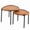 Découvrez Nos Meubles En Teck|Tables Basses|Cocktail Scandinave Tables basses gigogne teck ILFORD