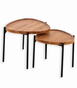 Découvrez Nos Meubles En Teck|Tables Basses|Cocktail Scandinave Tables basses gigogne teck ILFORD