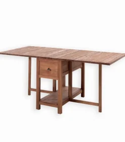 Découvrez Nos Meubles En Teck|Tables|Cocktail Scandinave Table teck recyclé à abattants TRINIDAD