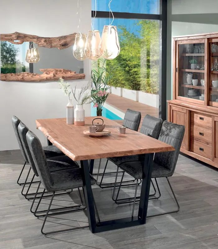 Découvrez Nos Meubles En Teck|Tables|Cocktail Scandinave Table teck recyclé et pieds métal TREE