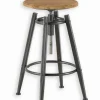 Chaises De Bar|Chaises De Bar|Cocktail Scandinave Tabouret haut métal et bois RUTH