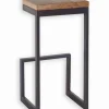 Chaises De Bar|Chaises De Bar|Cocktail Scandinave Tabouret haut métal et bois WESTMOUNT