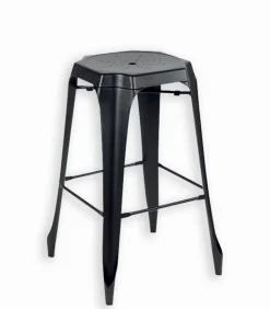 Chaises De Bar|Chaises De Bar|Cocktail Scandinave Tabouret haut métal MACKAY
