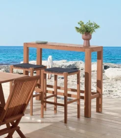 Découvrez Nos Meubles En Teck|Fauteuils & Chaises De Jardin|Cocktail Scandinave Tabouret haut VERIA