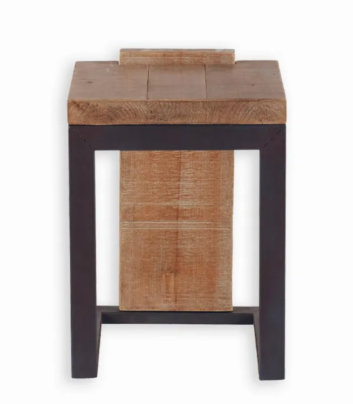 Poufs, Tabourets & Bancs|Poufs, Tabourets & Bancs|Cocktail Scandinave Tabouret sapin & métal WESTMOUNT