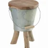 Découvrez Nos Meubles En Teck|Poufs, Tabourets & Bancs|Cocktail Scandinave Tabouret teck & métal SEAU
