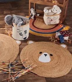 Enfants|Cocktail Scandinave Tapis rond OURSON