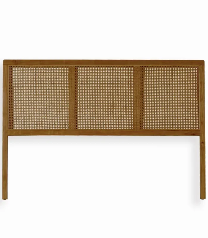 Découvrez Nos Meubles En Teck|Têtes De Lit|Cocktail Scandinave Tête de lit teck et rotin BENOA