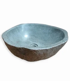 Vasques À Poser|Cocktail Scandinave Vasque à poser en pierre de rivière
