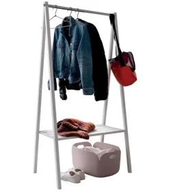 Etagères & Bibliothèques|Cocktail Scandinave Vestiaire pin massif blanchi STIK