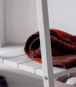 Etagères & Bibliothèques|Cocktail Scandinave Vestiaire pin massif blanchi STIK