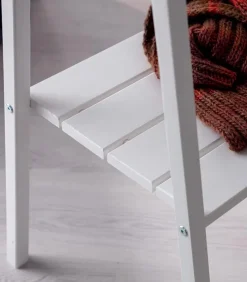 Etagères & Bibliothèques|Cocktail Scandinave Vestiaire pin massif blanchi STIK